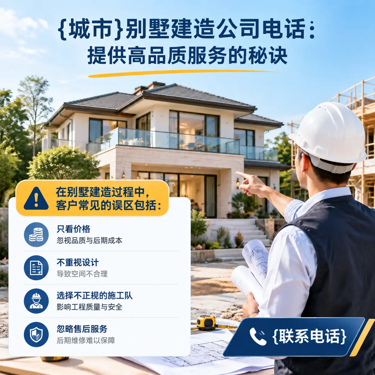 南明别墅建造公司电话:提供高品质服务的秘诀