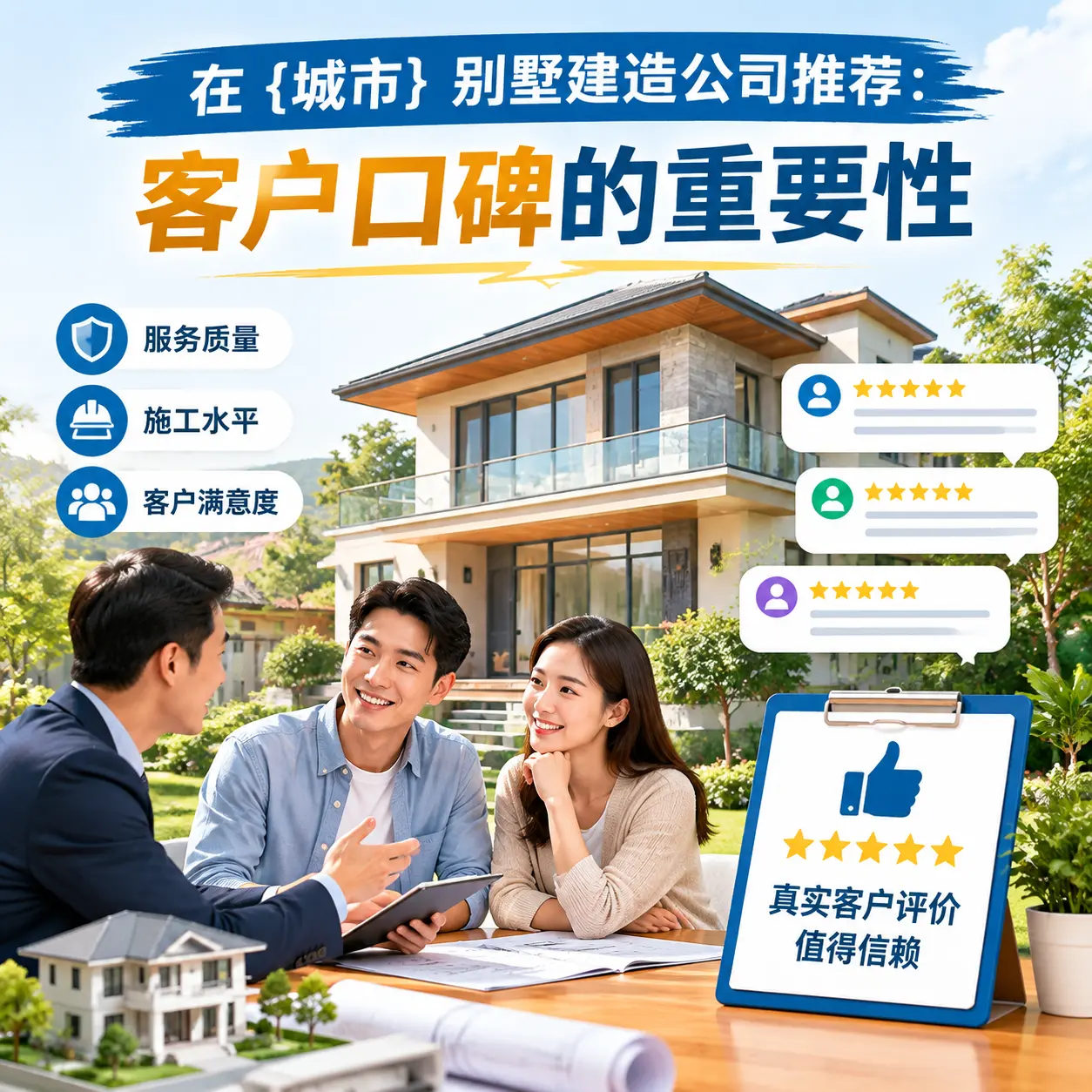 在 南明 别墅建造公司推荐：客户口碑的重要性