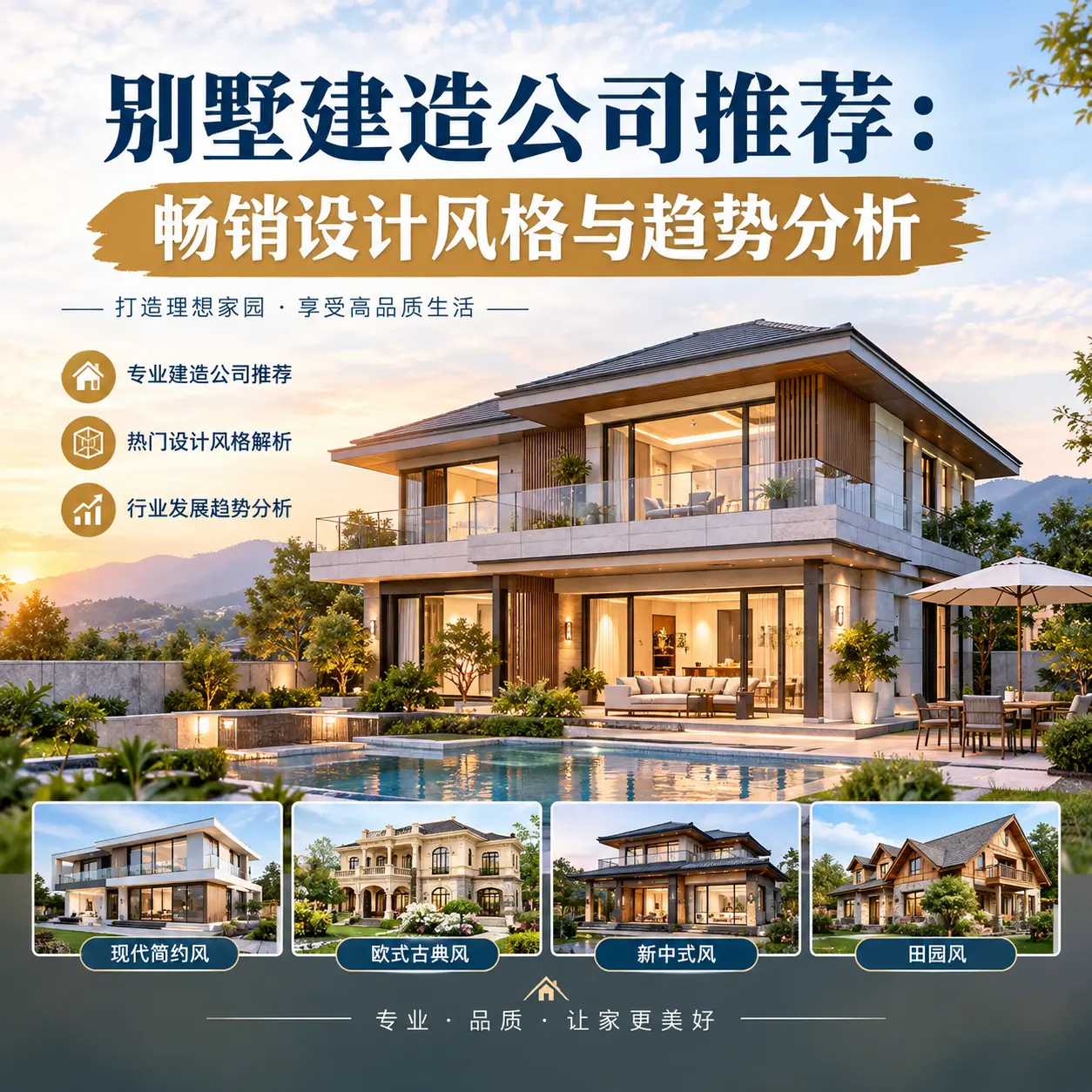 别墅建造公司推荐: 南明 畅销设计风格与趋势分析