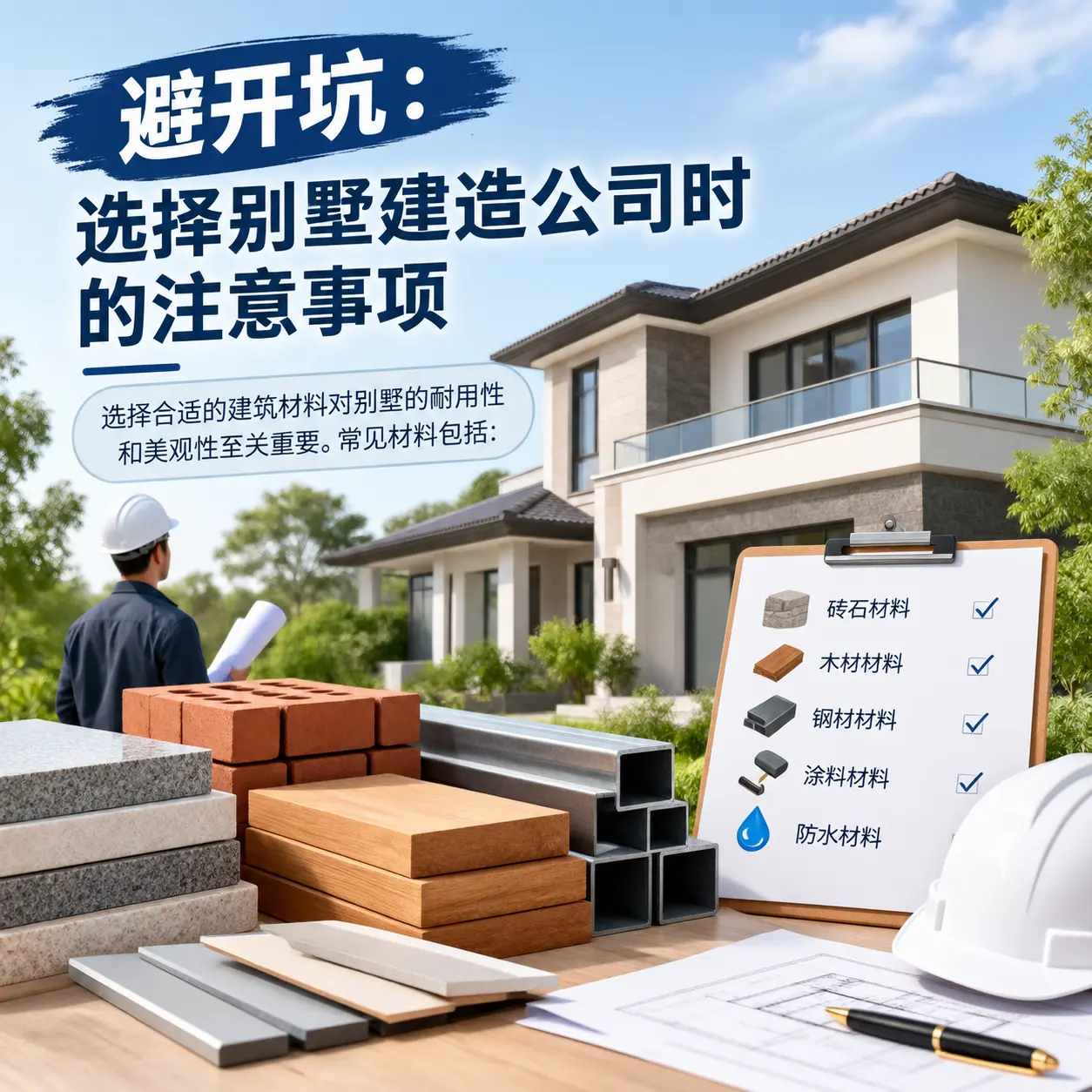 避开坑:选择 南明 别墅建造公司时的注意事项