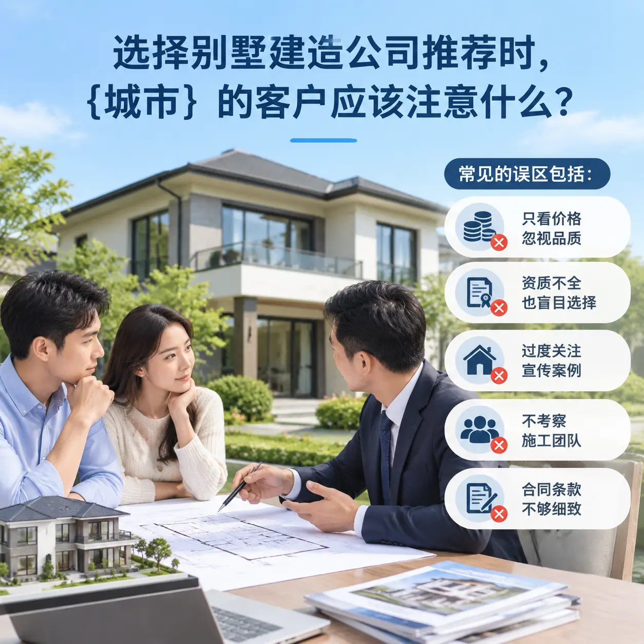 选择别墅建造公司推荐时,南明 的客户应该注意什么?