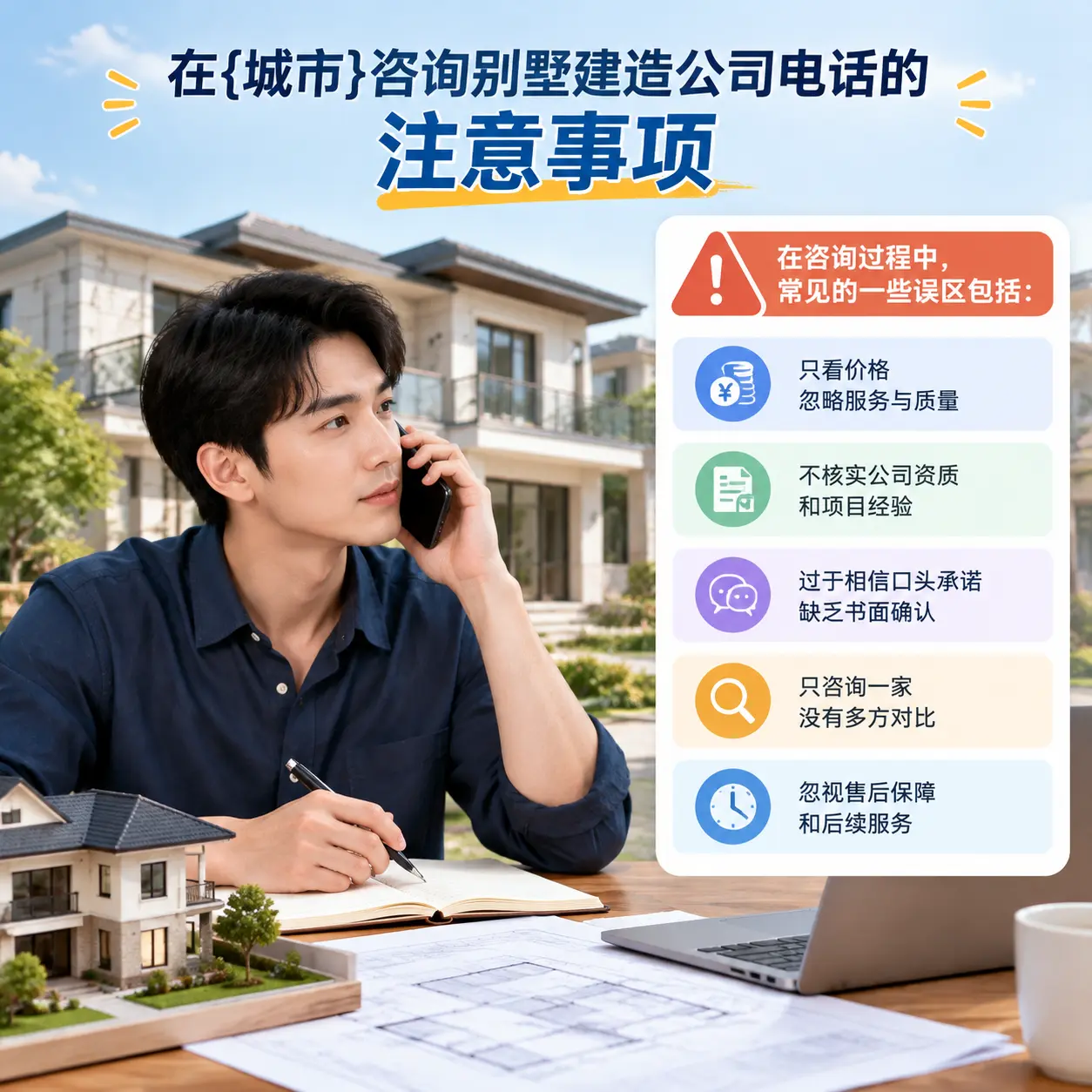 在南明咨询别墅建造公司电话的注意事项
