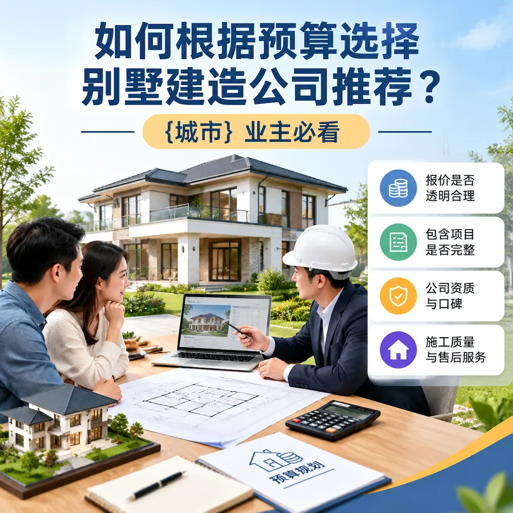 如何根据预算选择别墅建造公司推荐？ 南明 业主必看