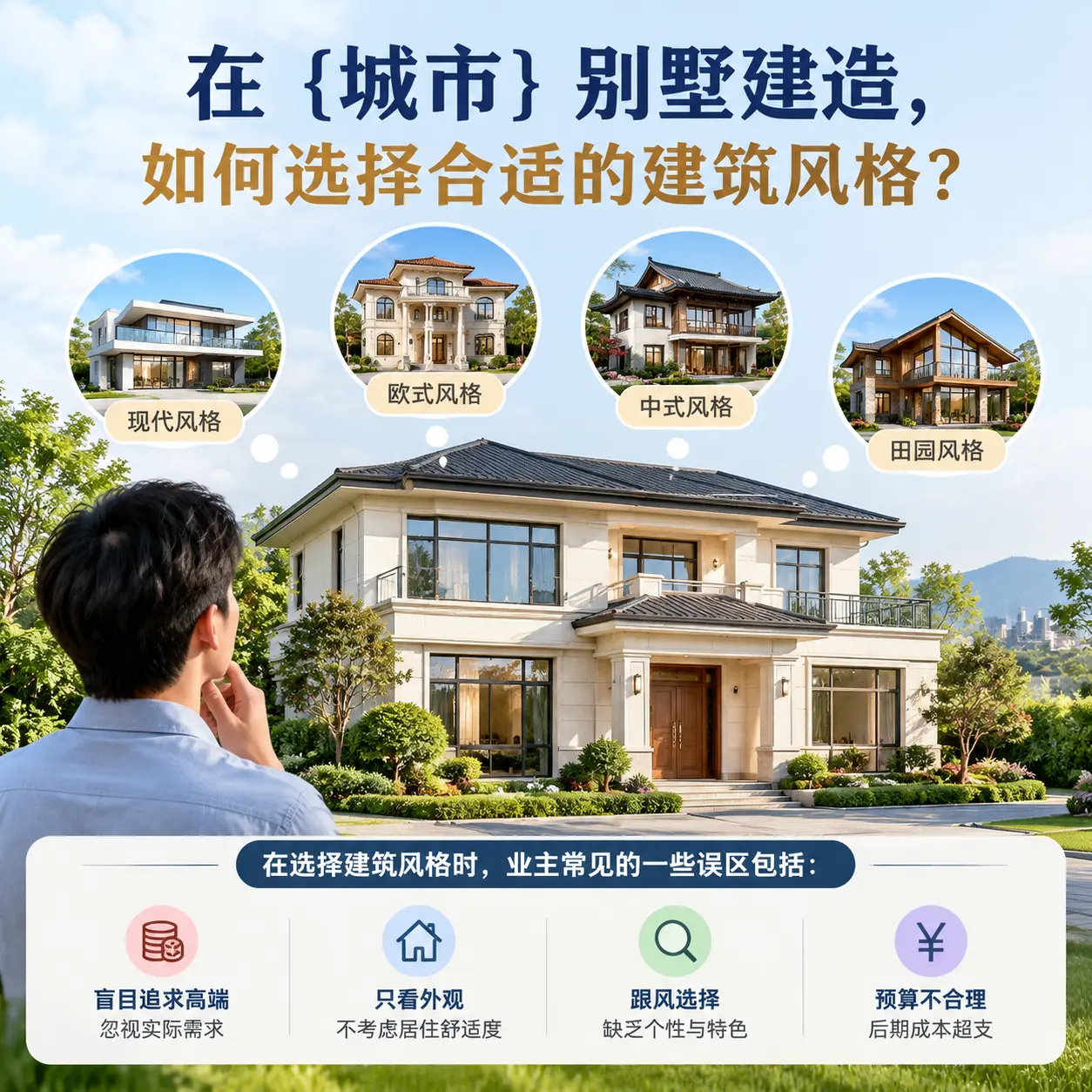 在 南明 别墅建造，如何选择合适的建筑风格？